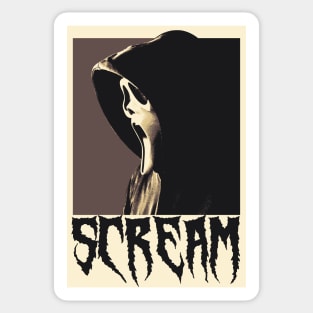 Scream Pop Art Style Sticker